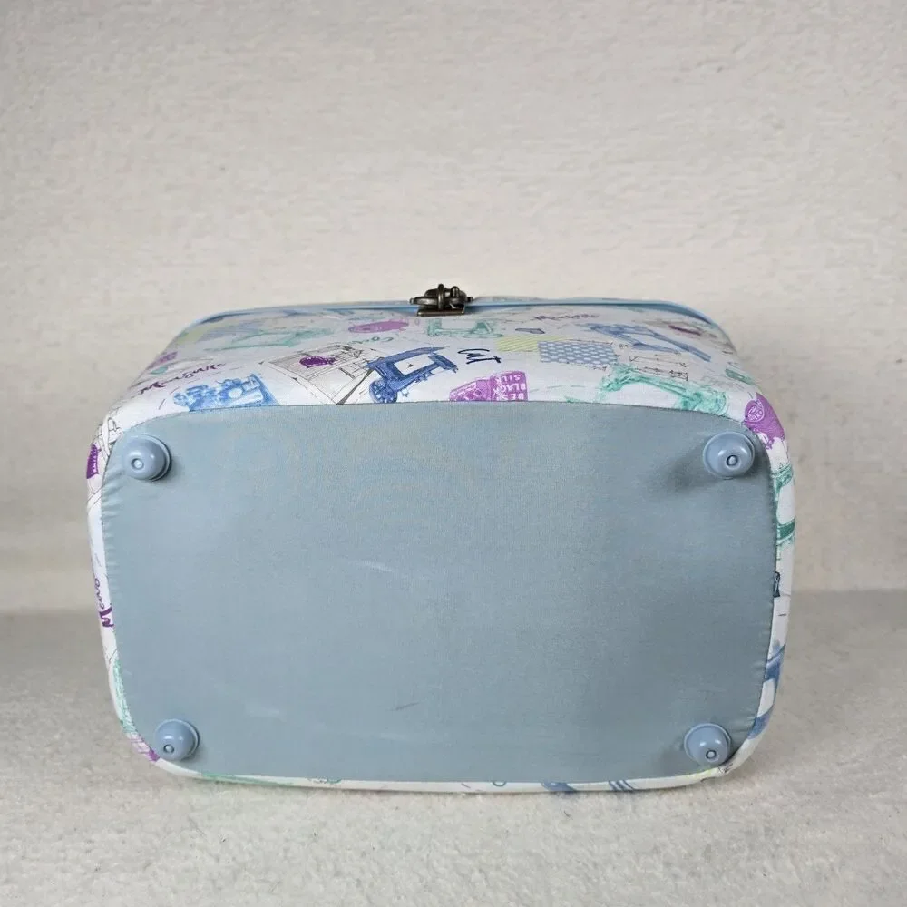 Dritz Paris France Sewing Basket Kitsch Seamstress Storage - Missing Tray
